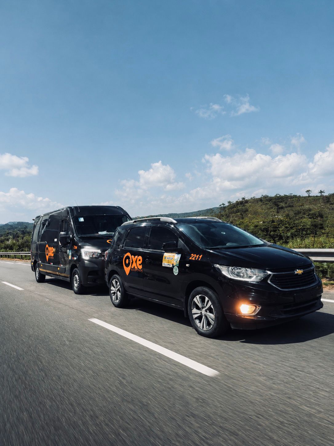 Frota OXE Receptivos na estrada