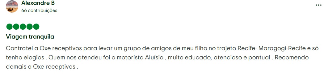 Depoimento Alexandre B - Maragogi
