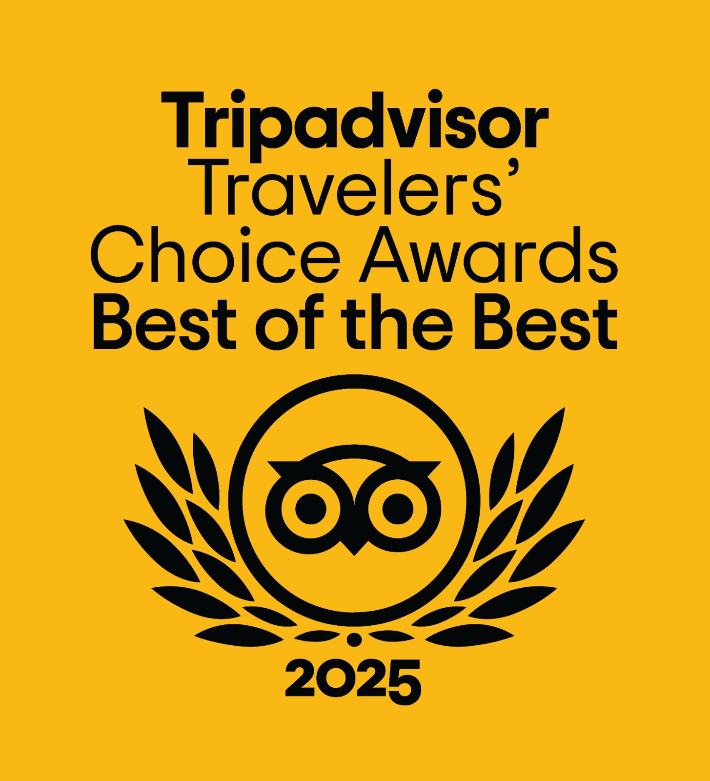 Prêmio TripAdvisor Travelers' Choice Awards Best of the Best 2025