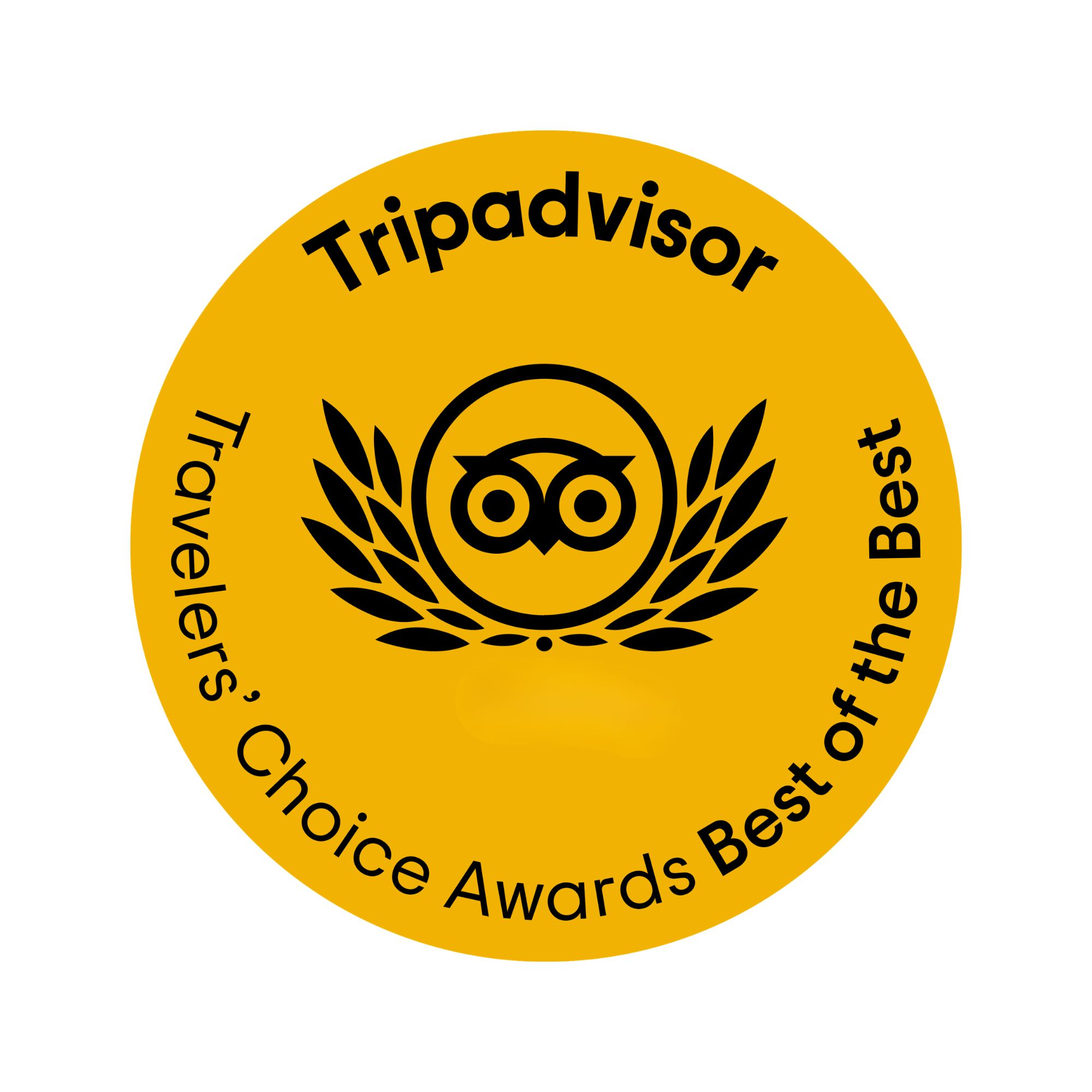 Prêmio TripAdvisor Travelers' Choice Awards Best of the Best